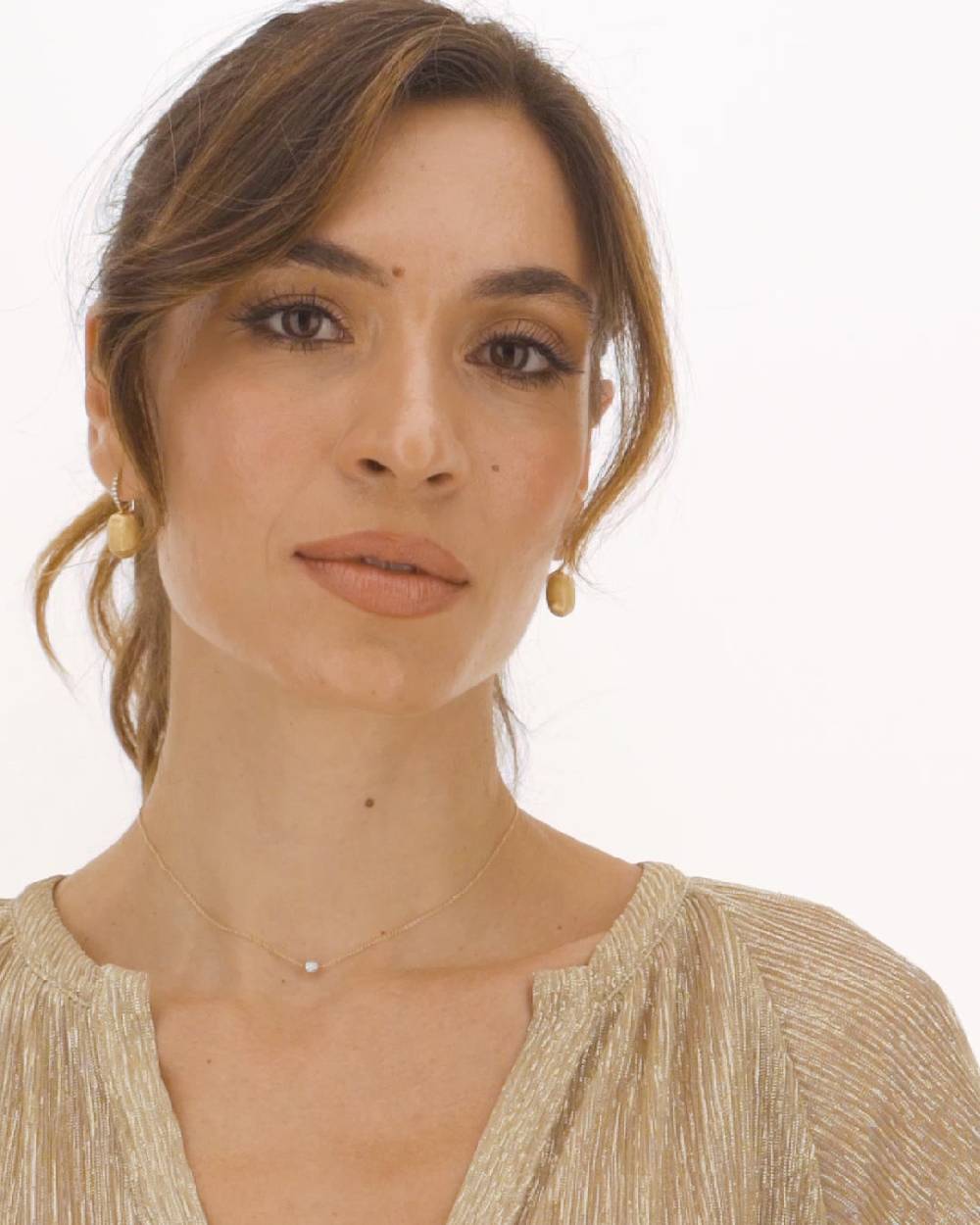 Nanis Collana Punto Luce "DANCING ÉLITE" In Oro E Dettaglio In Diamanti – Nanis Italian Jewels