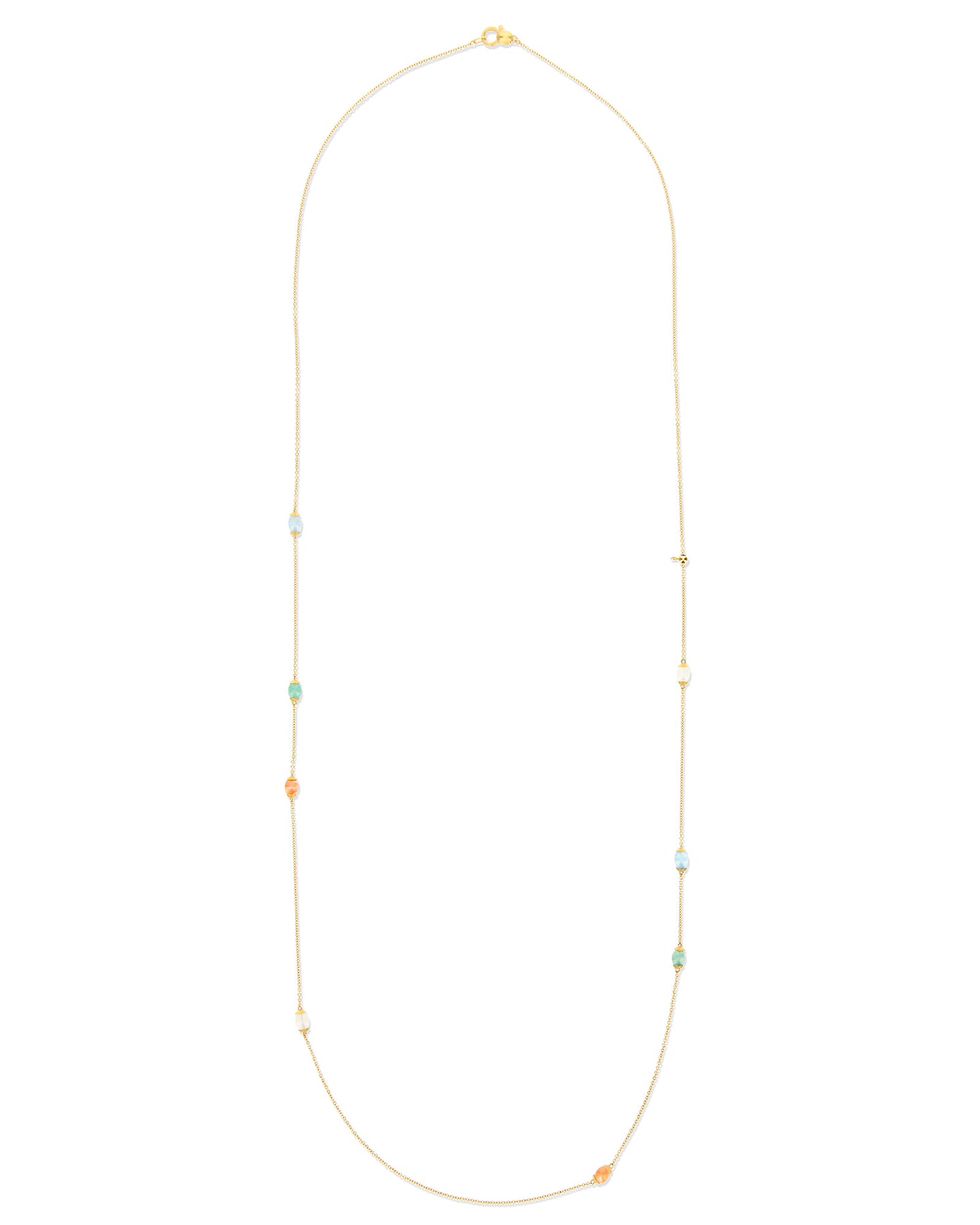 Nanis Collana "RAINBOW" in oro e pietre naturali (lunga) – Nanis Italian Jewels