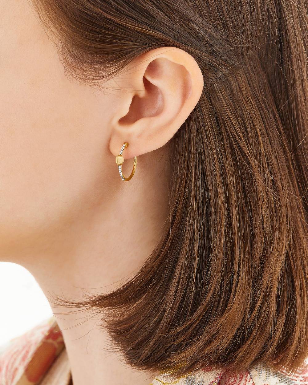 Nanis Orecchini A Cerchio "DANCING ÉLITE" In Oro E Diamanti – Nanis Italian Jewels