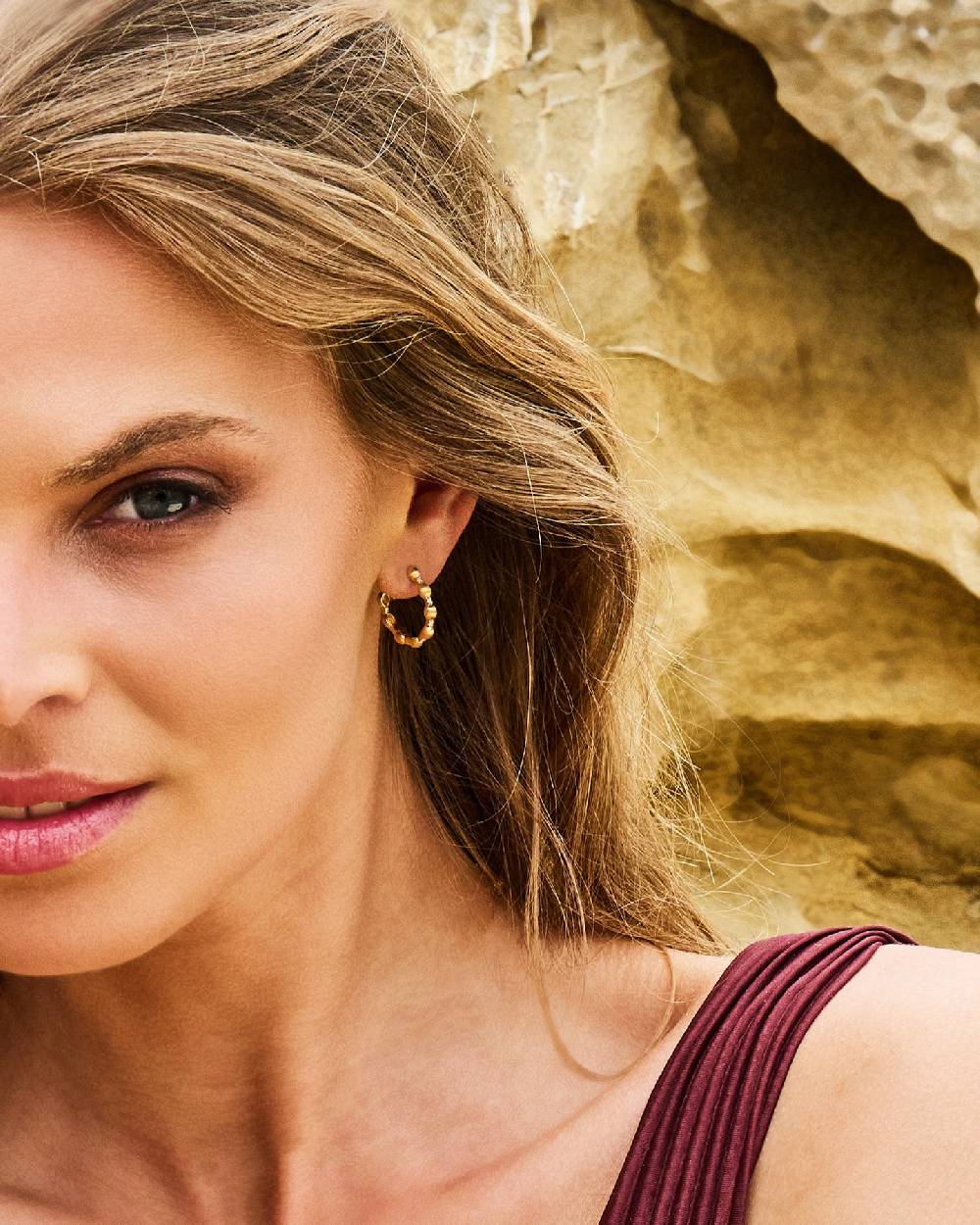 Nanis Orecchini A Cerchio "DANCING ÉLITE" In Oro E Diamanti – Nanis Italian Jewels