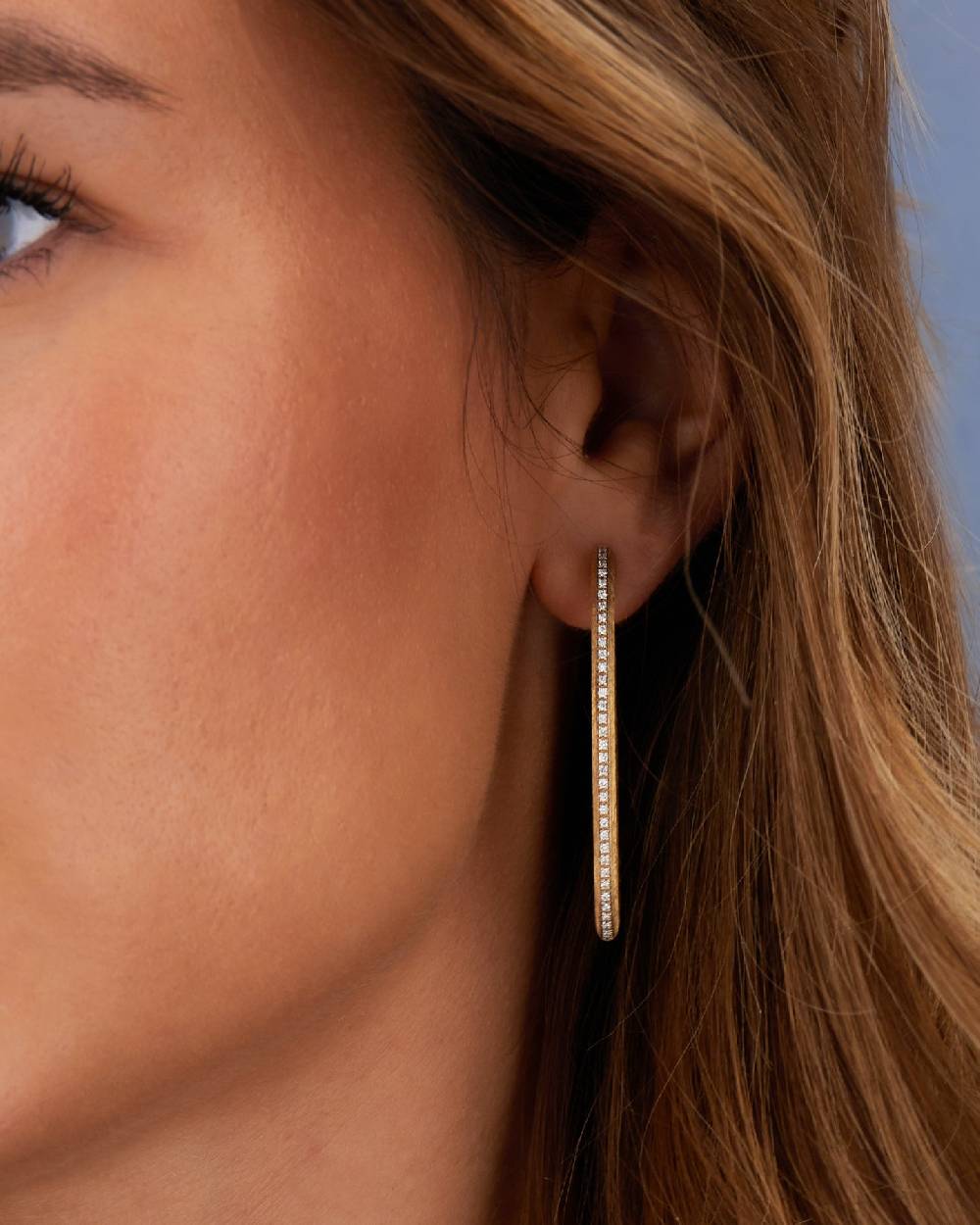 Nanis Orecchini A Cerchio "LIBERA ICON" In Oro E Diamanti (grandi) – Nanis Italian Jewels