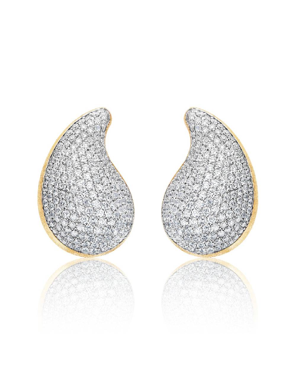 Nanis Orecchini a lobo "CASHMERE" in oro e diamanti – Nanis Italian Jewels