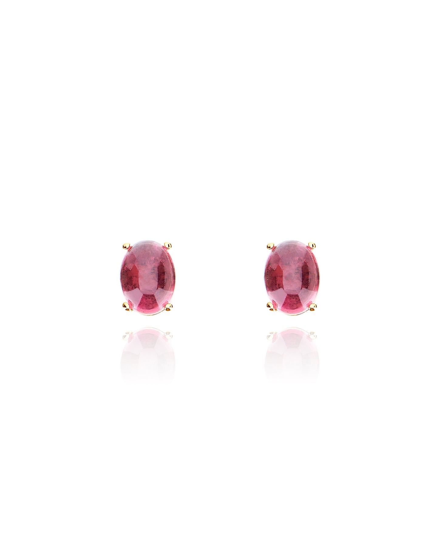 Nanis Orecchini a lobo "DANCING TOURMALINES" in oro e tormalina rosa (piccol – Nanis Italian Jewels