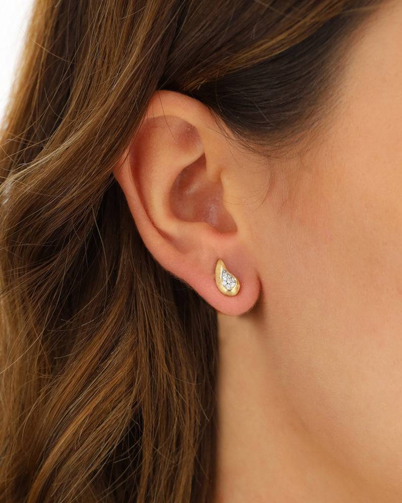 Nanis Orecchini A Lobo "TRASFORMISTA" Con Elemento A Goccia In Oro E Diamant – Nanis Italian Jewels