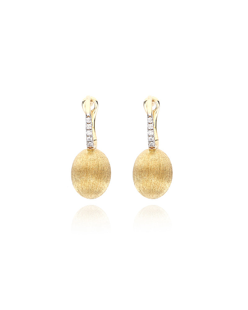 Nanis Orecchini "BABY CILIEGINE" con boules pendenti in oro e dettagli di di – Nanis Italian Jewels