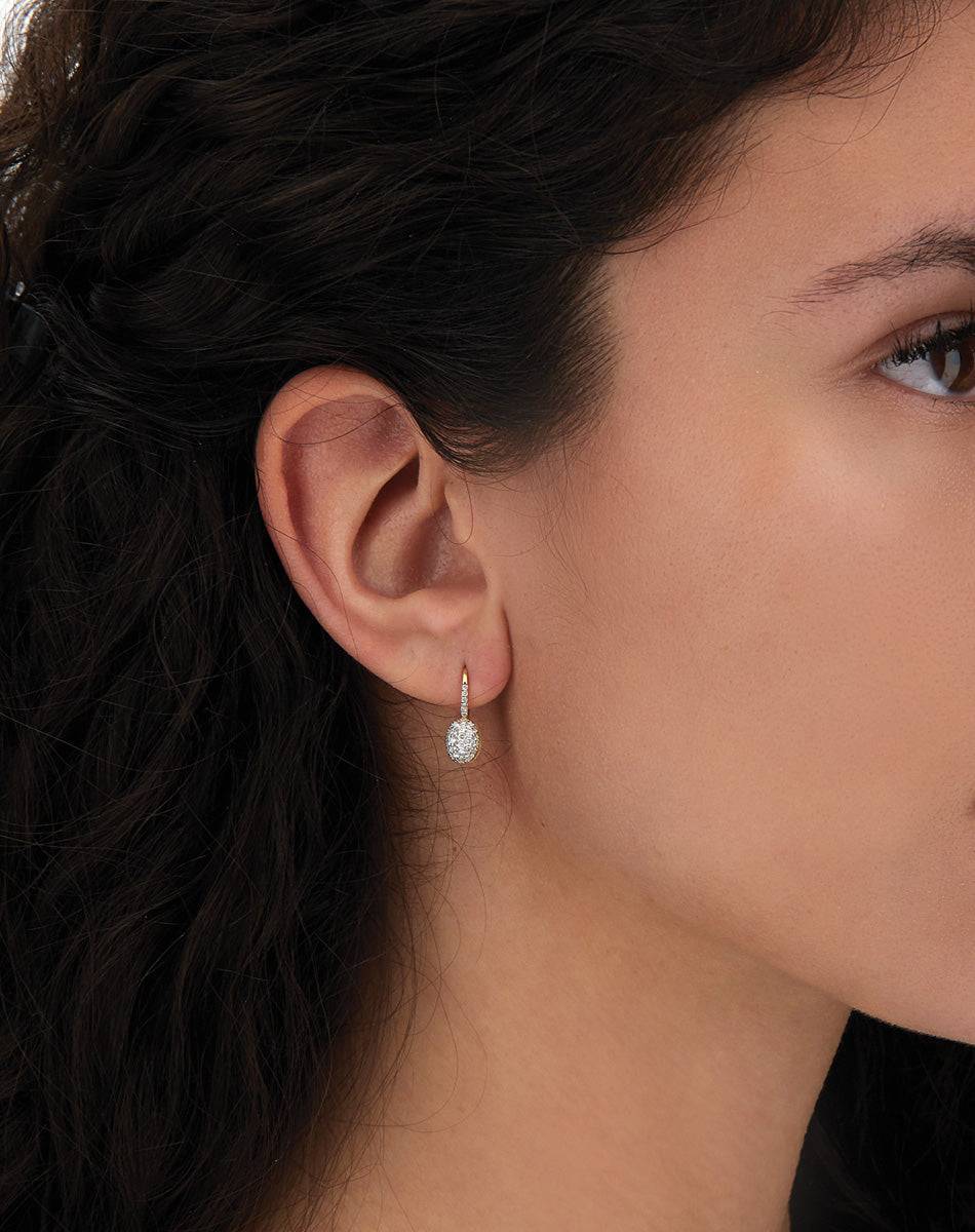 Nanis ORECCHINI "BABY CILIEGINE" CON BOULES PENDENTI IN ORO E DIAMANTI – Nanis Italian Jewels