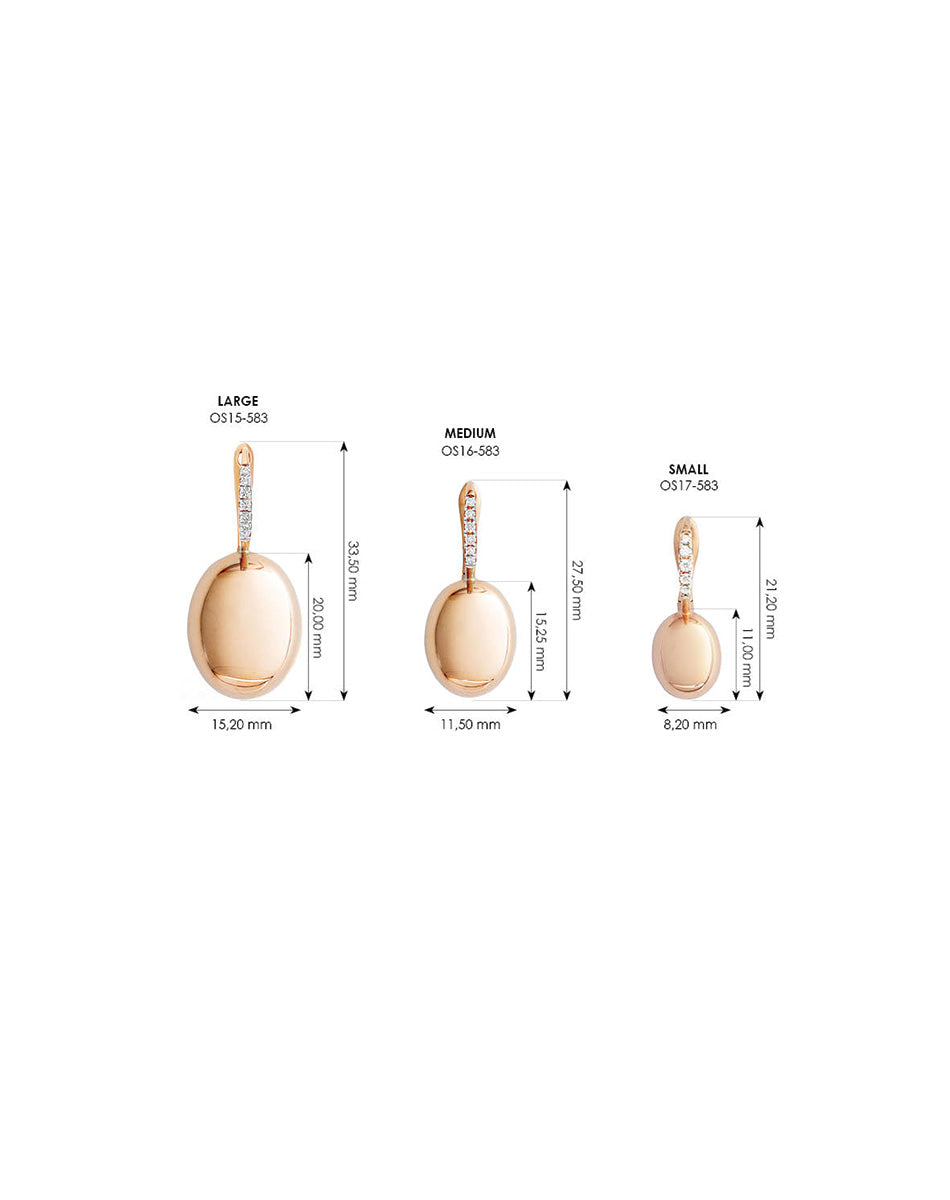 Nanis Orecchini "CILIEGINE" Con Boules In Oro Rosa E Dettagli Di Diamanti (g – Nanis Italian Jewels