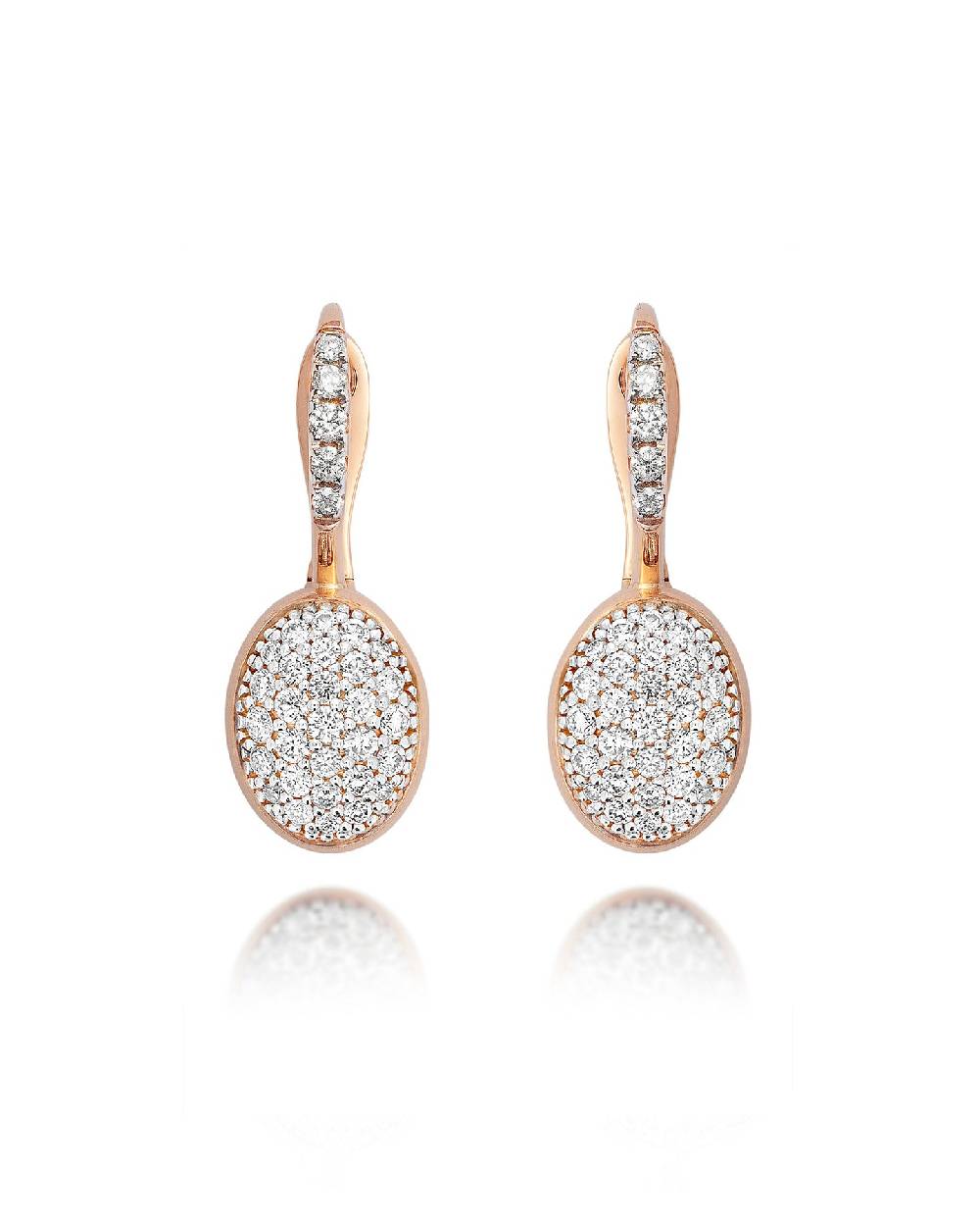 Nanis Orecchini "CILIEGINE" con boules in oro rosa e diamanti (piccoli) – Nanis Italian Jewels