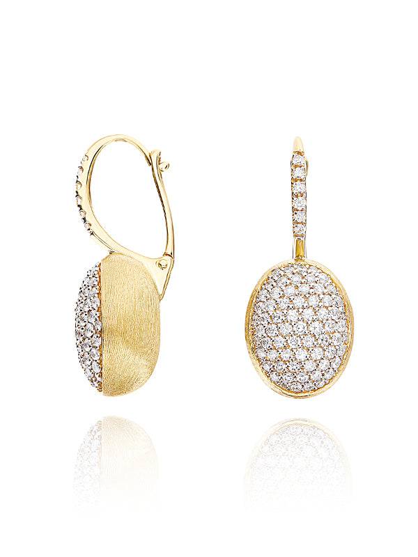 Nanis Orecchini "CILIEGINE" Con Boules Pendenti In Oro E Diamanti (medi) – Nanis Italian Jewels