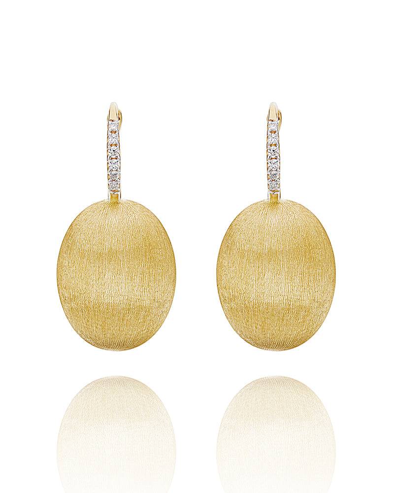 Nanis Orecchini "CILIEGINE" con boules pendenti in oro e dettagli di diamant – Nanis Italian Jewels