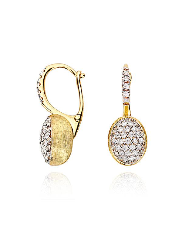 Nanis Orecchini "CILIEGINE" Con Boules Pendenti In Oro E Diamanti (piccoli) – Nanis Italian Jewels