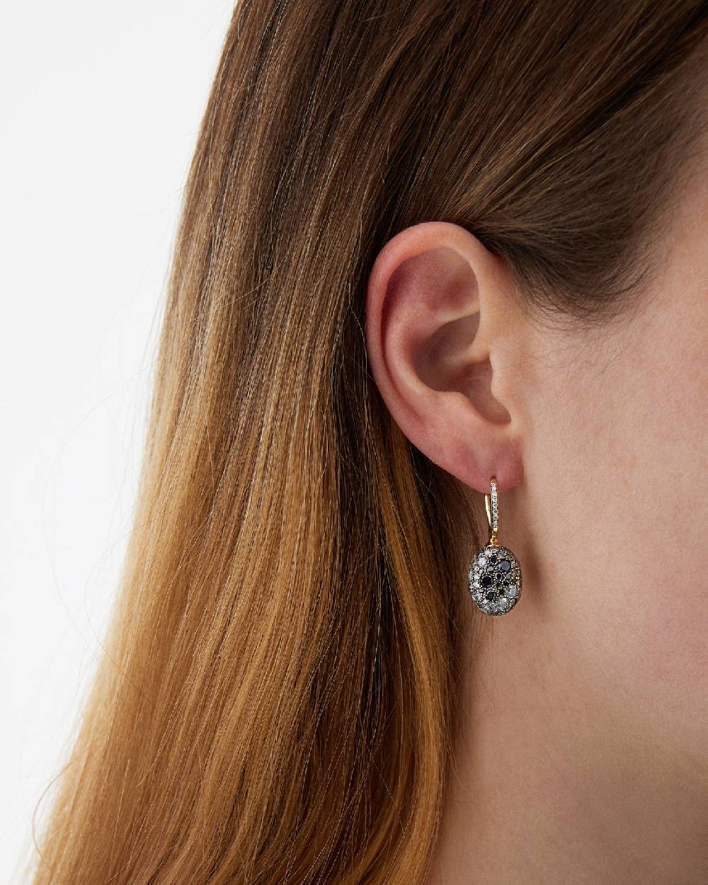 Nanis Orecchini CILIEGINE "DANCING REVERSE" Double Face In Oro, Rubini, Diam – Nanis Italian Jewels