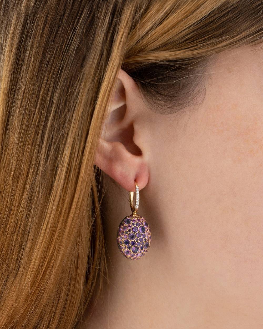 Nanis Orecchini CILIEGINE "DANCING REVERSE" Double Face In Oro, Diamanti, Ts – Nanis Italian Jewels