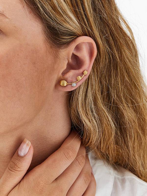 Nanis Orecchini "DANCING ÉLITE" A Ramoscello In Oro E Diamanti – Nanis Italian Jewels