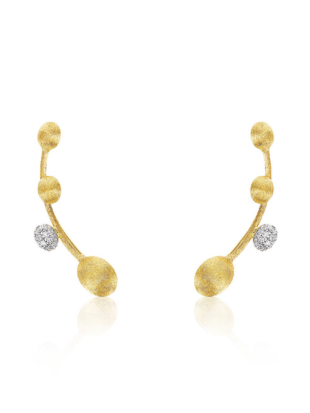 Nanis Orecchini "DANCING ÉLITE" a ramoscello in oro e diamanti – Nanis Italian Jewels