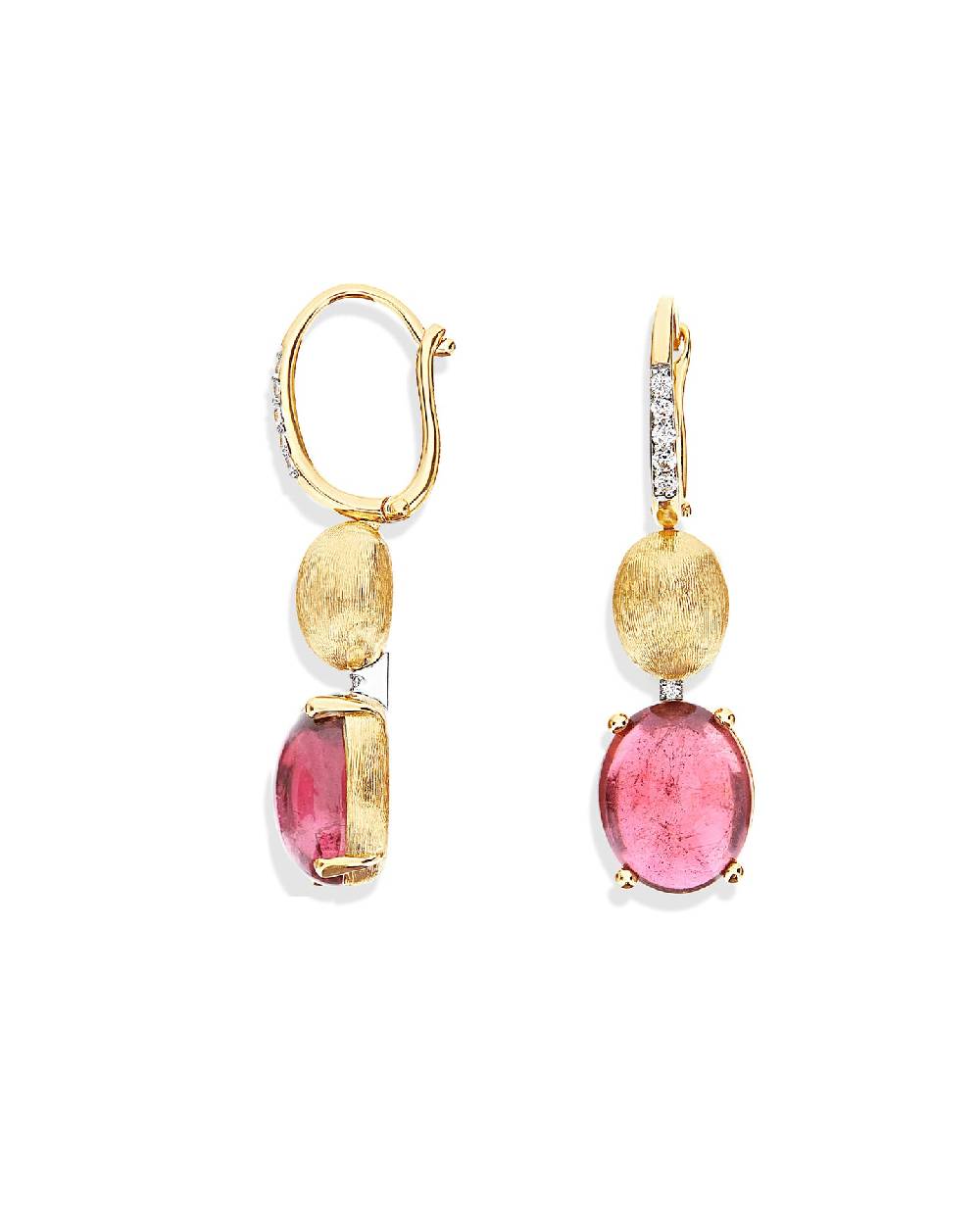 Nanis Orecchini "DANCING TOURMALINES" Con Boules Pendenti In Oro, Diamanti E – Nanis Italian Jewels