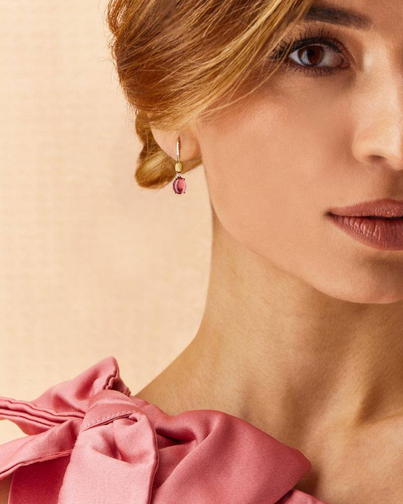 Nanis Orecchini "DANCING TOURMALINES" Con Boules Pendenti In Oro, Diamanti E – Nanis Italian Jewels