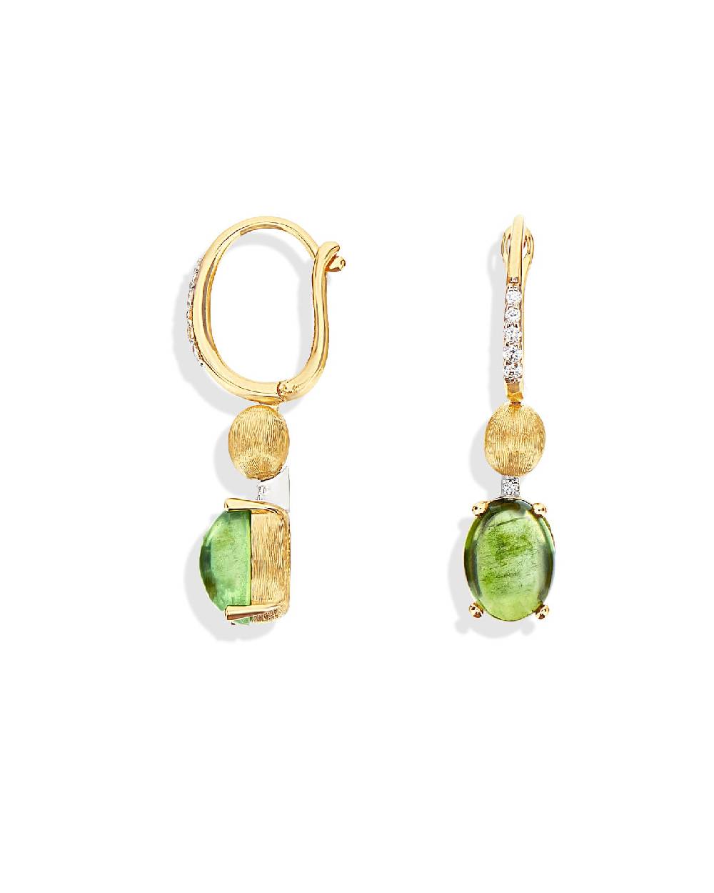 Nanis Orecchini "DANCING TOURMALINES" Con Boules Pendenti In Oro, Diamanti E – Nanis Italian Jewels
