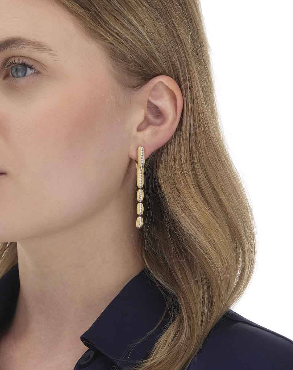 Nanis Orecchini "Diva" Pendenti In Oro E Diamanti – Nanis Italian Jewels