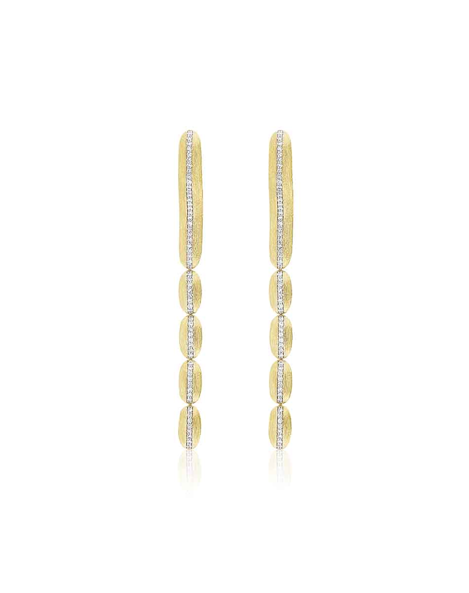 Nanis Orecchini "Diva" pendenti in oro e diamanti – Nanis Italian Jewels