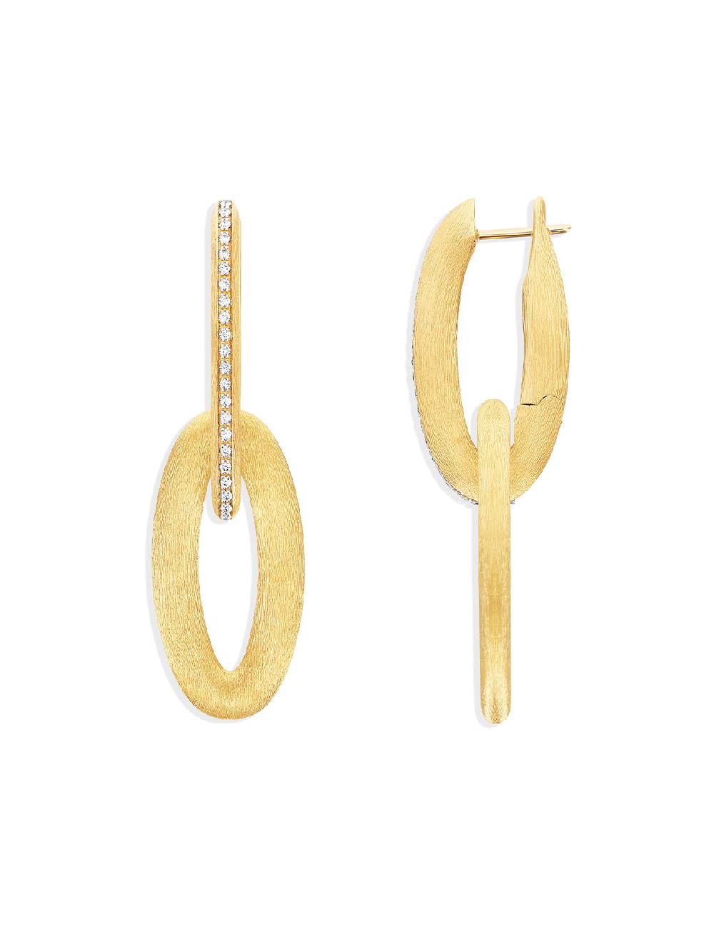 Nanis Orecchini "LIBERA ICON" Ovali In Oro E Diamanti – Nanis Italian Jewels