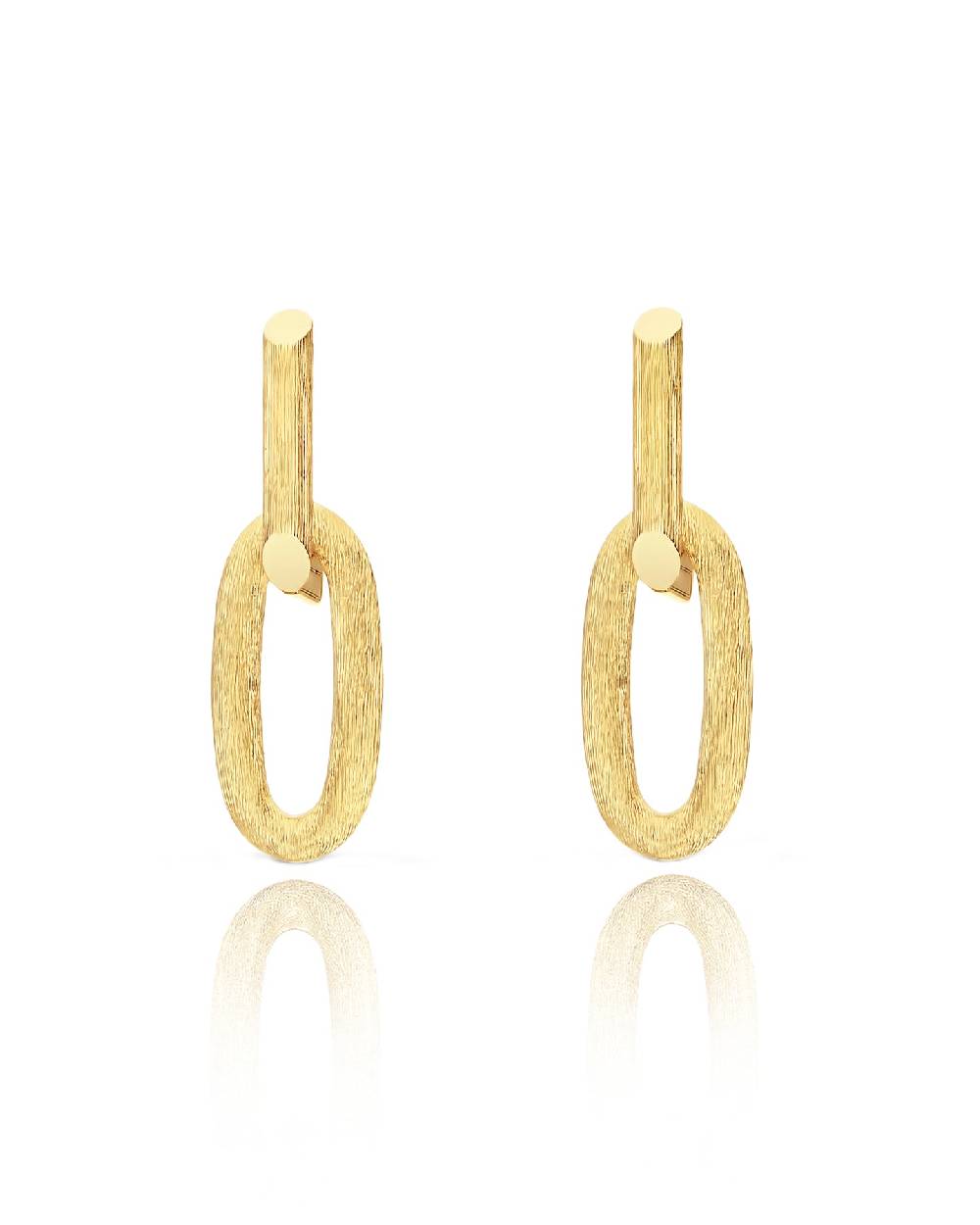 Nanis Orecchini "LIBERA" ovali eleganti in oro – Nanis Italian Jewels