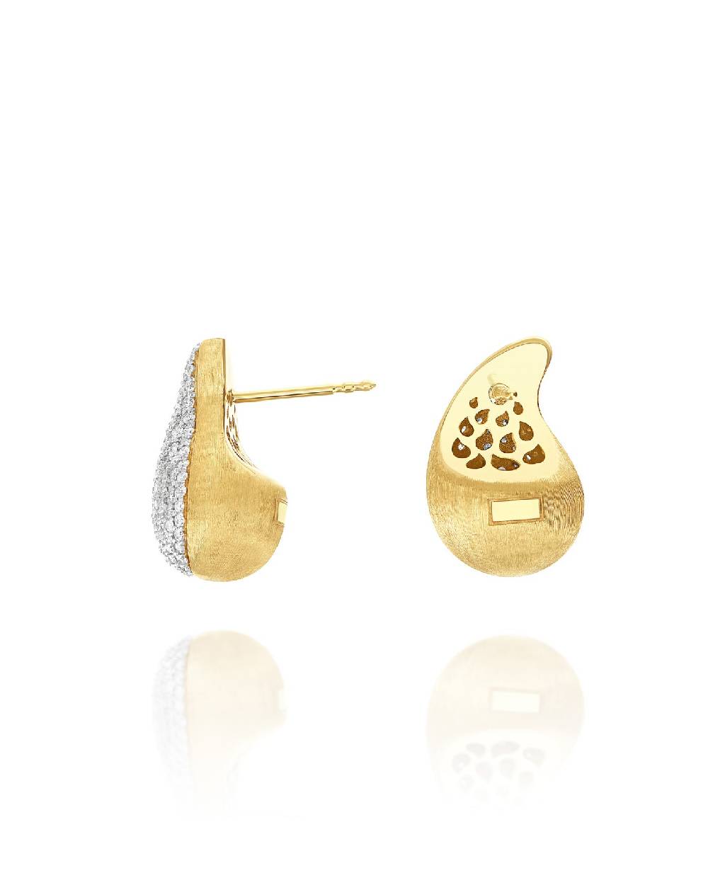 Nanis Orecchini Mini "CASHMERE" In Oro E Diamanti – Nanis Italian Jewels