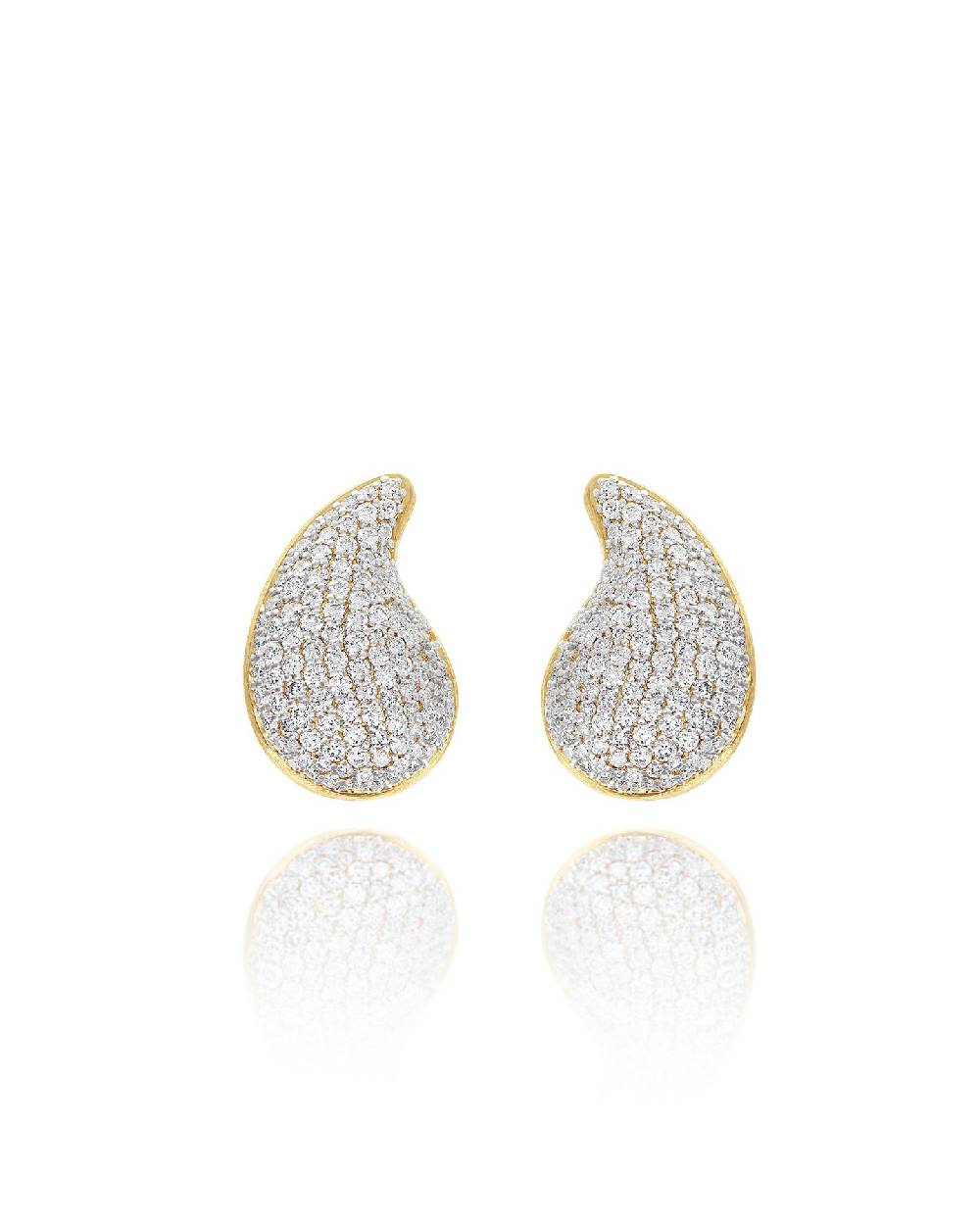Nanis orecchini mini "CASHMERE" in oro e diamanti – Nanis Italian Jewels