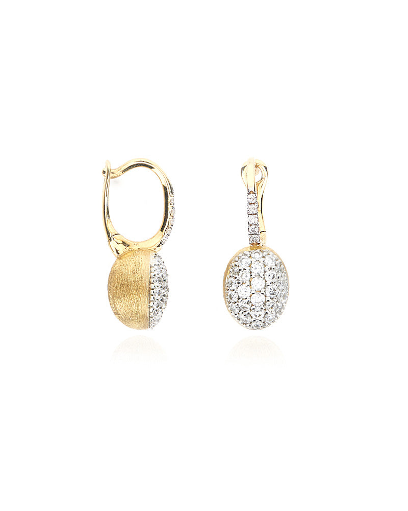 Nanis Orecchino "BABY CILIEGINA" Con Boule Pendente In Oro E Diamanti – Nanis Italian Jewels