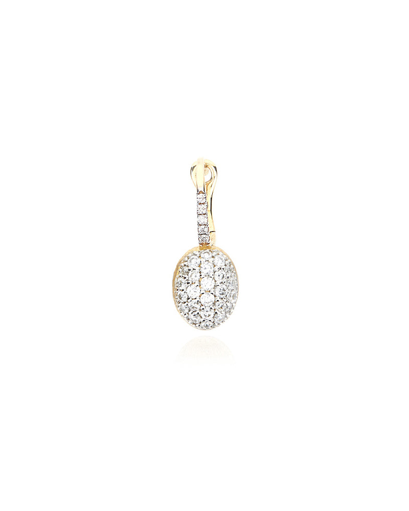 Nanis Orecchino "BABY CILIEGINA" con boule pendente in oro e diamanti – Nanis Italian Jewels