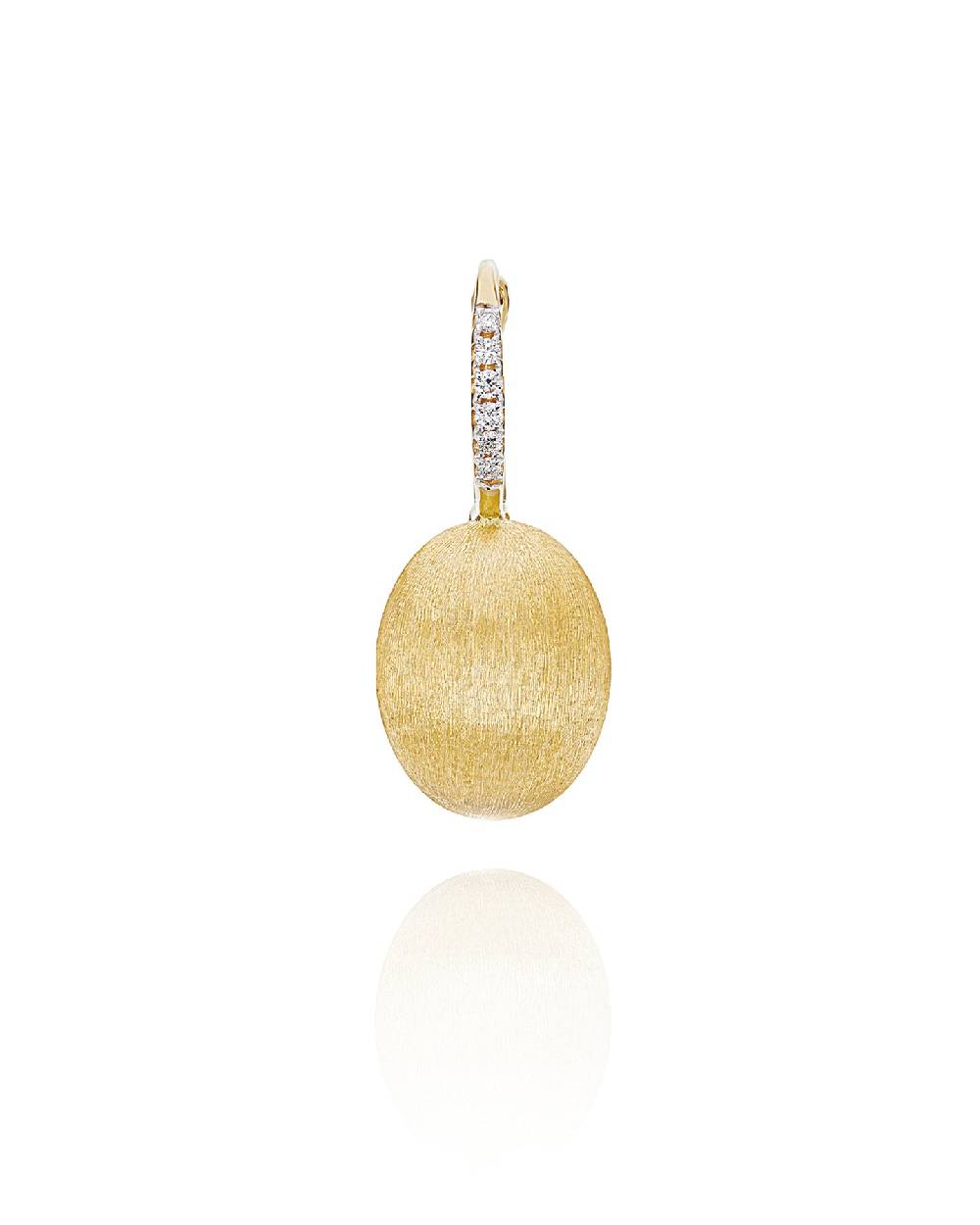 Nanis Orecchino "CILIEGINA" con boule pendente in oro e dettagli in diamanti – Nanis Italian Jewels