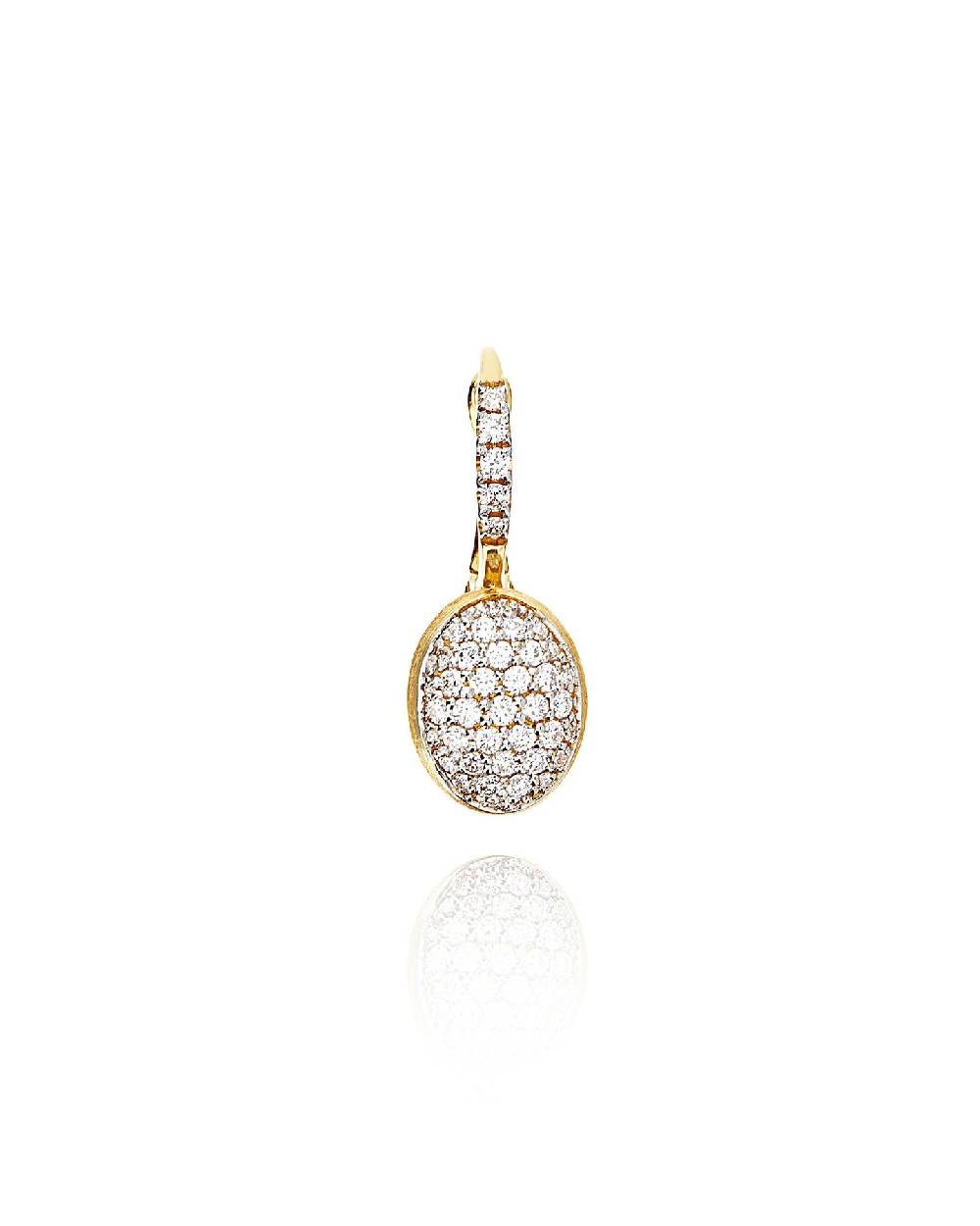 Nanis Orecchino "CILIEGINA" con boule pendente in oro e diamanti (piccolo) – Nanis Italian Jewels