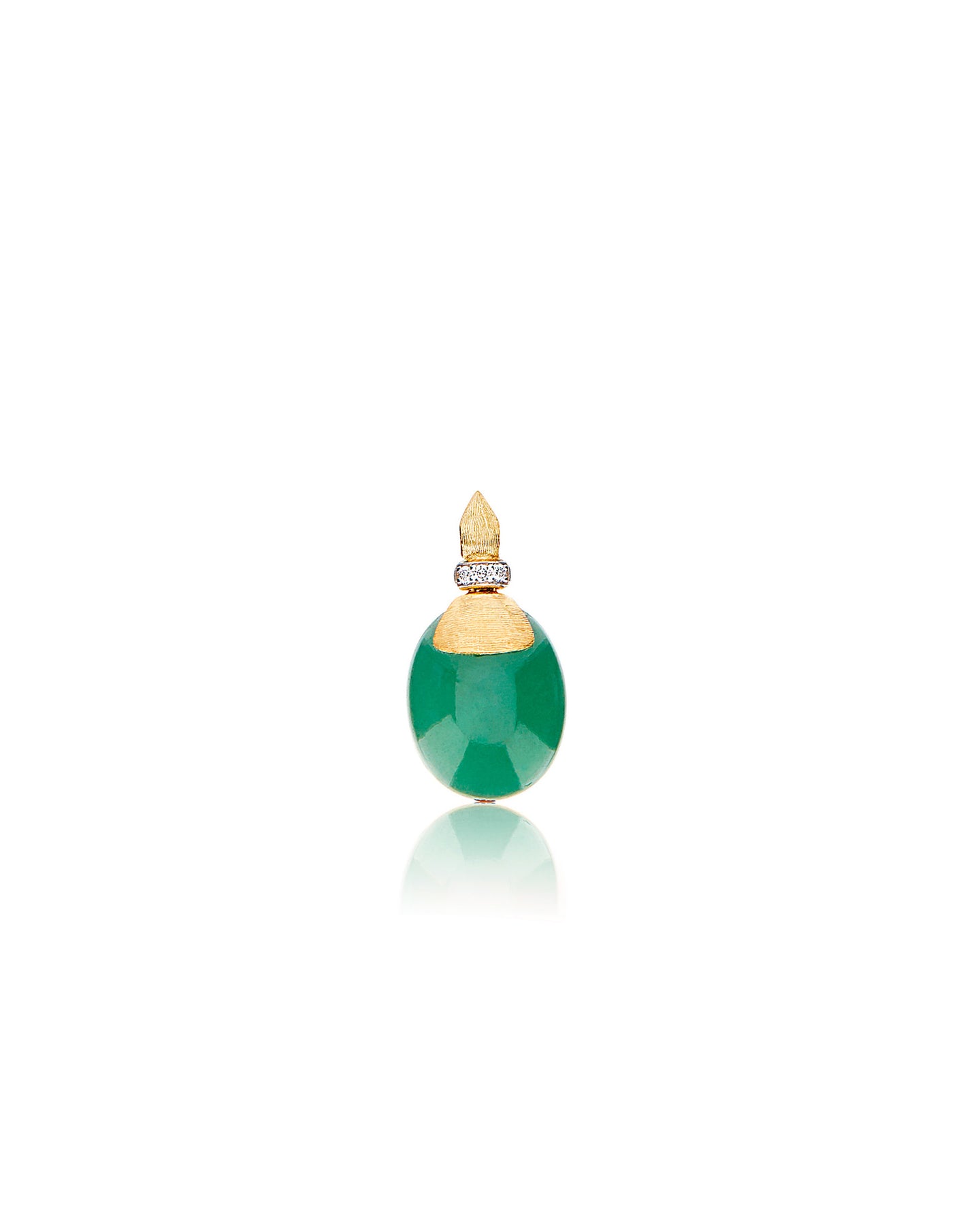 Nanis Pendente "AMAZZONIA" In Oro, Diamanti E Avventurina Verde (medio) – Nanis Italian Jewels