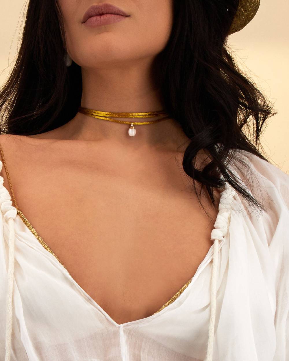 Nanis Pendente "WHITE DESERT" In Oro, Diamanti E Pietra Di Luna (piccolo) – Nanis Italian Jewels