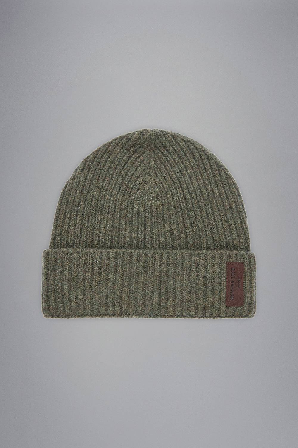 Paul & Shark Berretto Re-Wool con stemma in pelle Paul & Shark