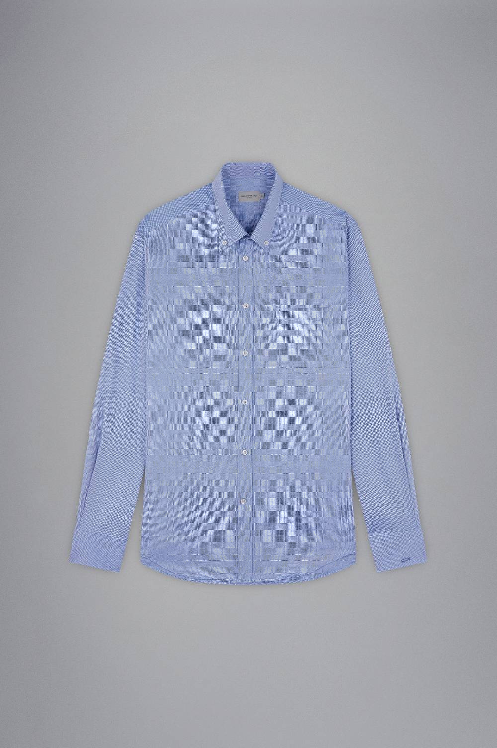 Paul & Shark Camicia In Cotone Con Micro Pattern Paul & Shark