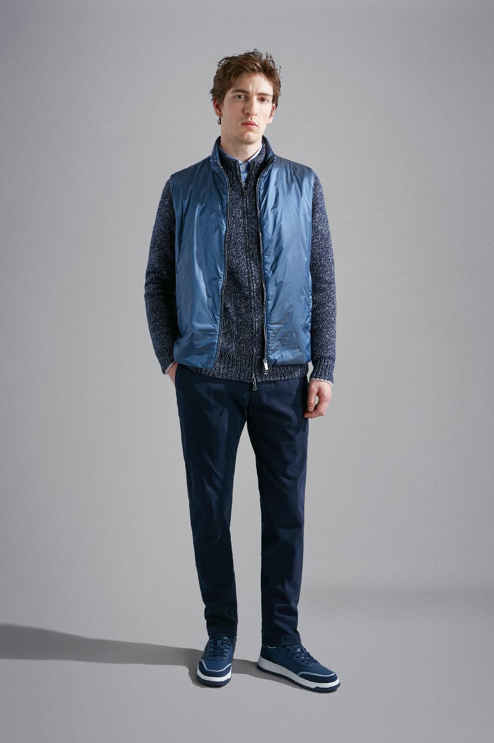 Paul & Shark Camicia In Cotone Con Micro Pattern Paul & Shark