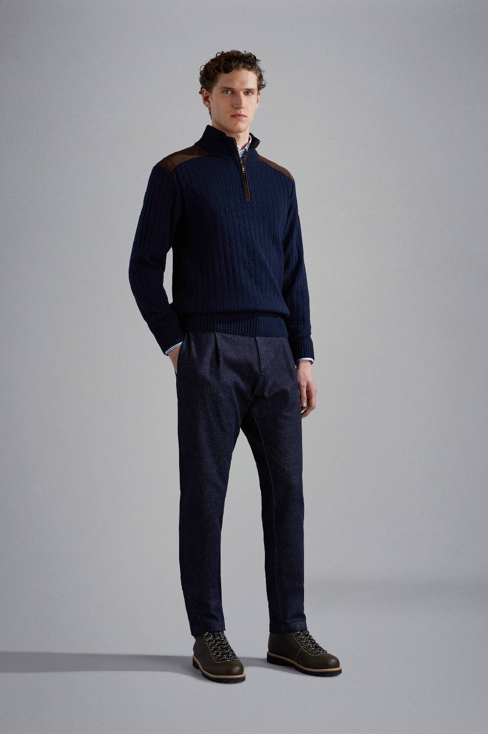 Paul & Shark Camicia In Popeline Di Cotone Paul & Shark