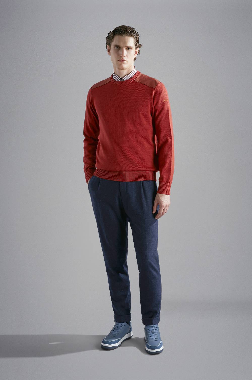 Paul & Shark Camicia In Popeline Di Cotone Paul & Shark