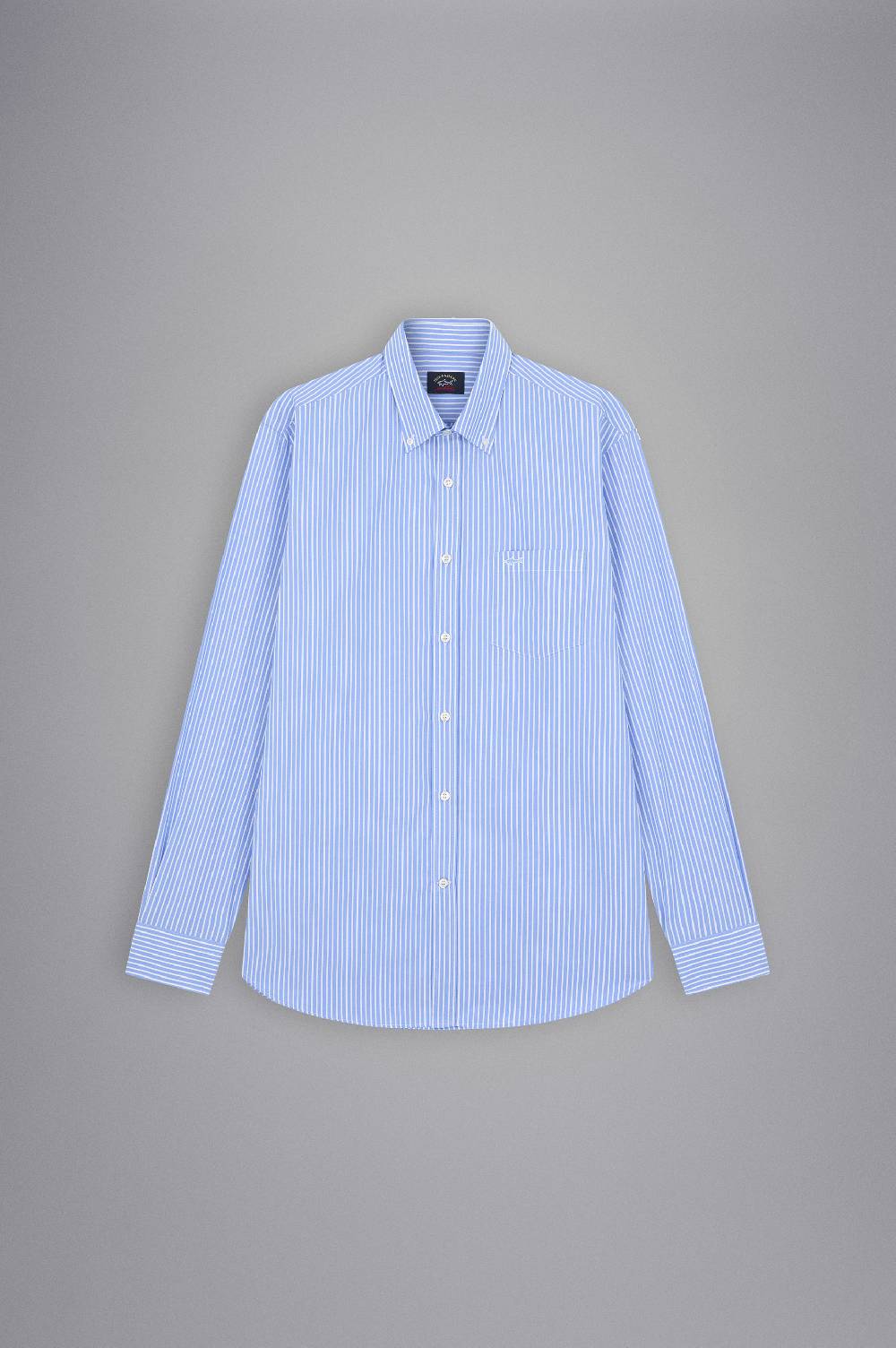 Paul & Shark Camicia In Popeline Di Cotone Paul & Shark