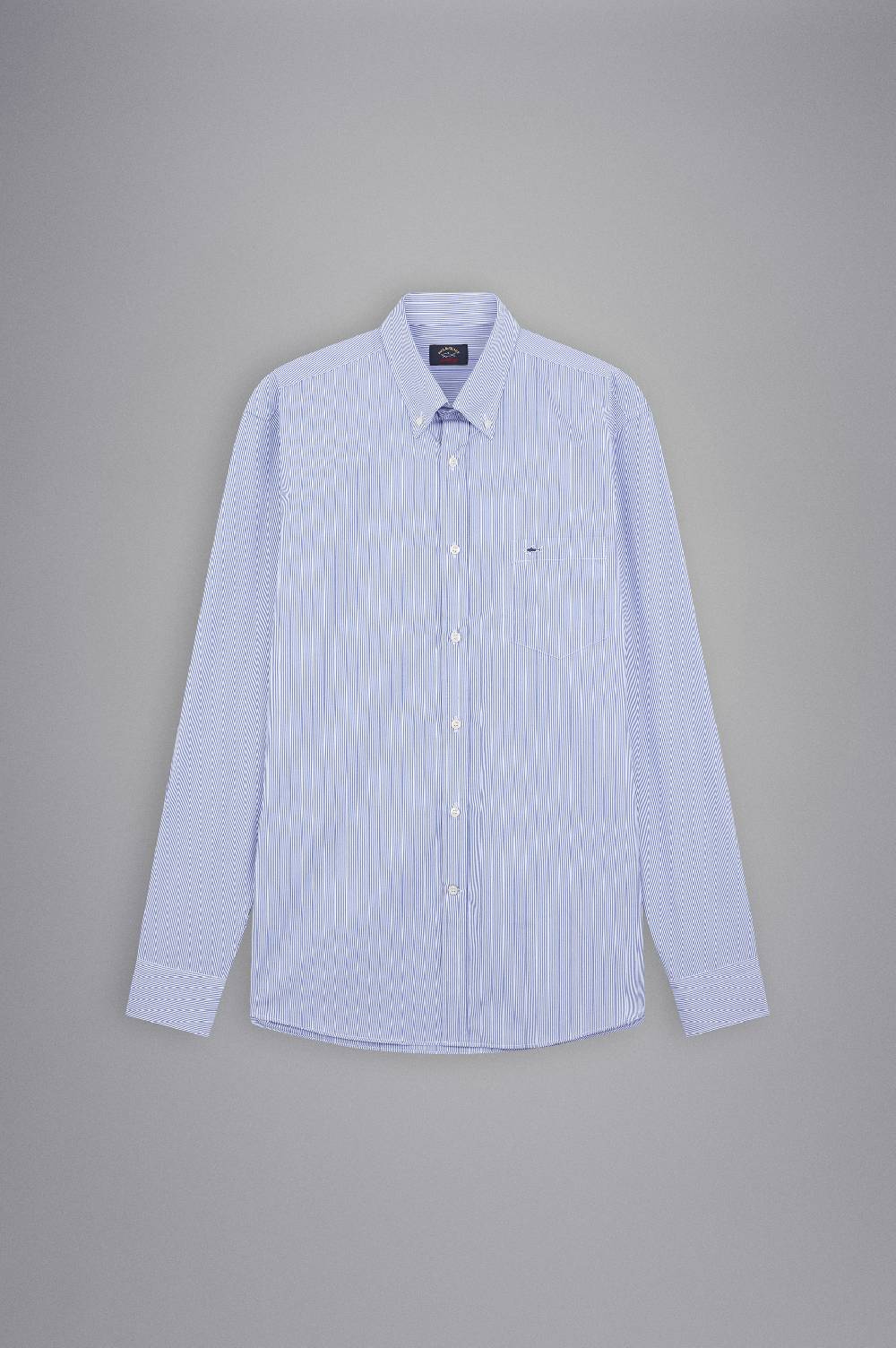 Paul & Shark Camicia In Popeline Di Cotone Paul & Shark