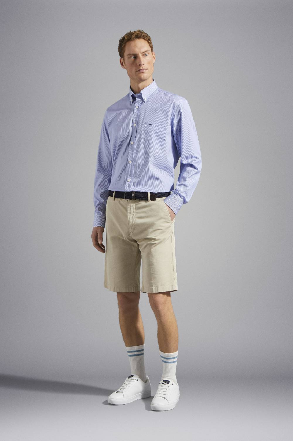 Paul & Shark Camicia In Popeline Di Cotone Paul & Shark