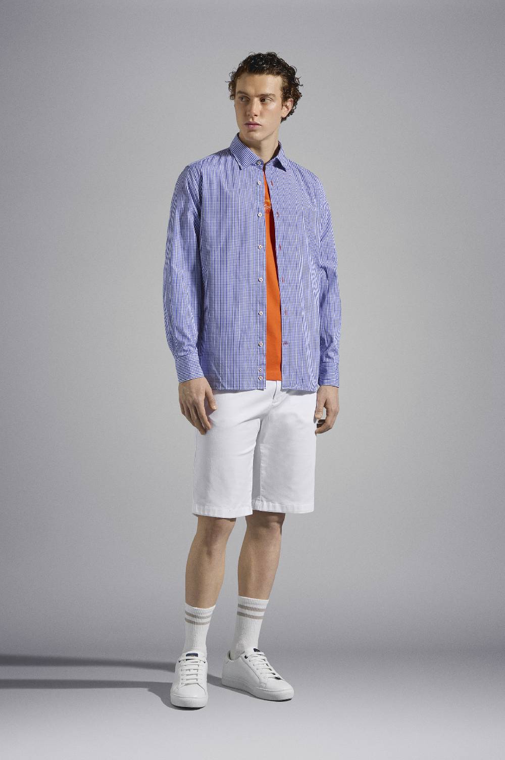 Paul & Shark Camicia In Popeline Di Cotone Paul & Shark