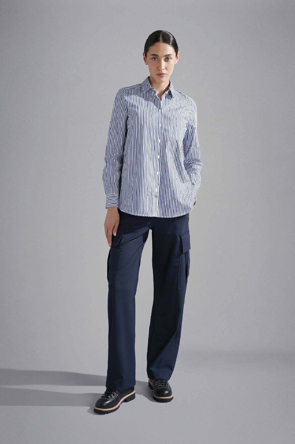 Paul & Shark Camicia In Popeline Di Cotone Paul & Shark