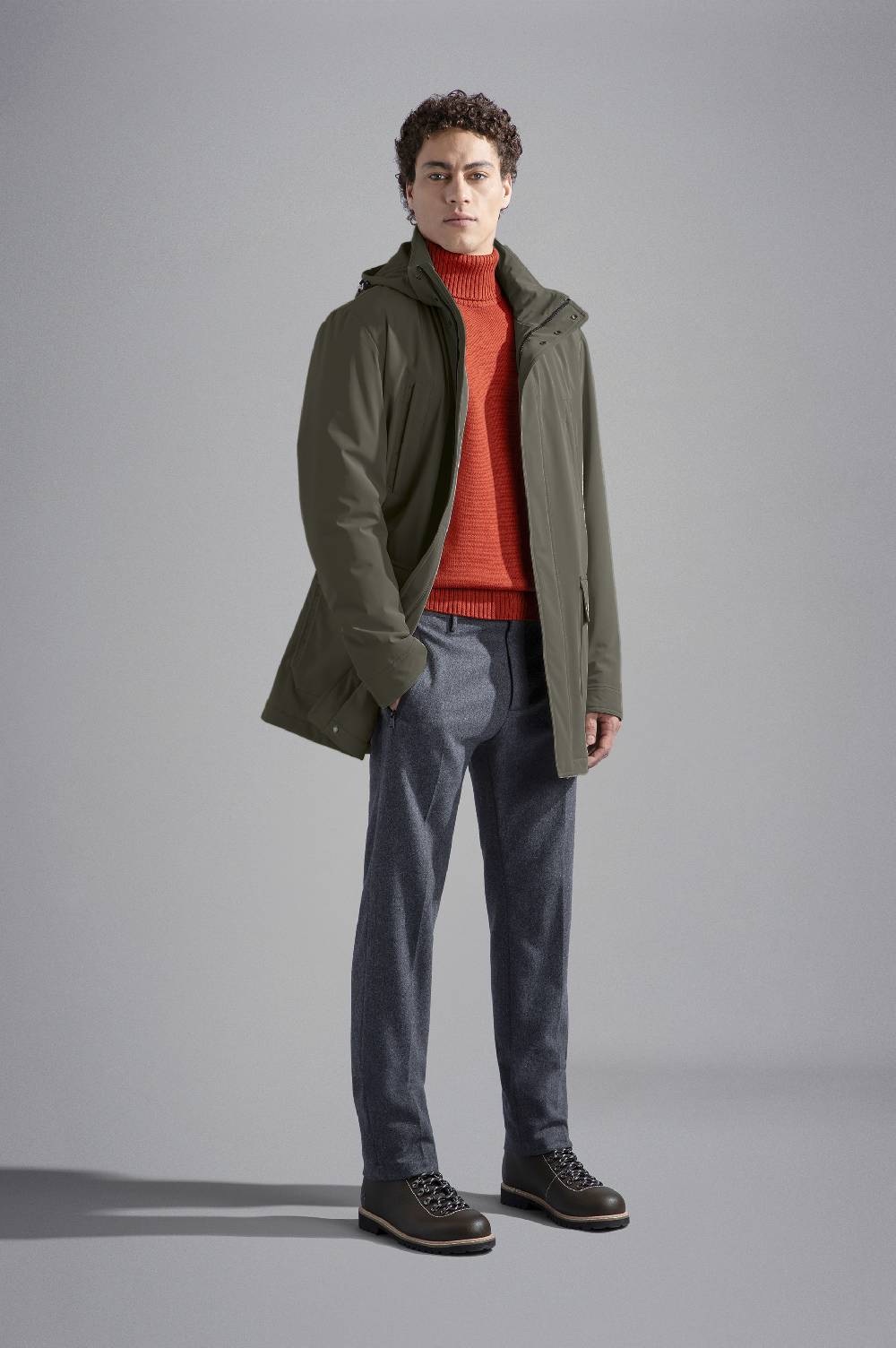 Paul & Shark Carcoat In Typhoon Re-4X4 Stretch Paul & Shark