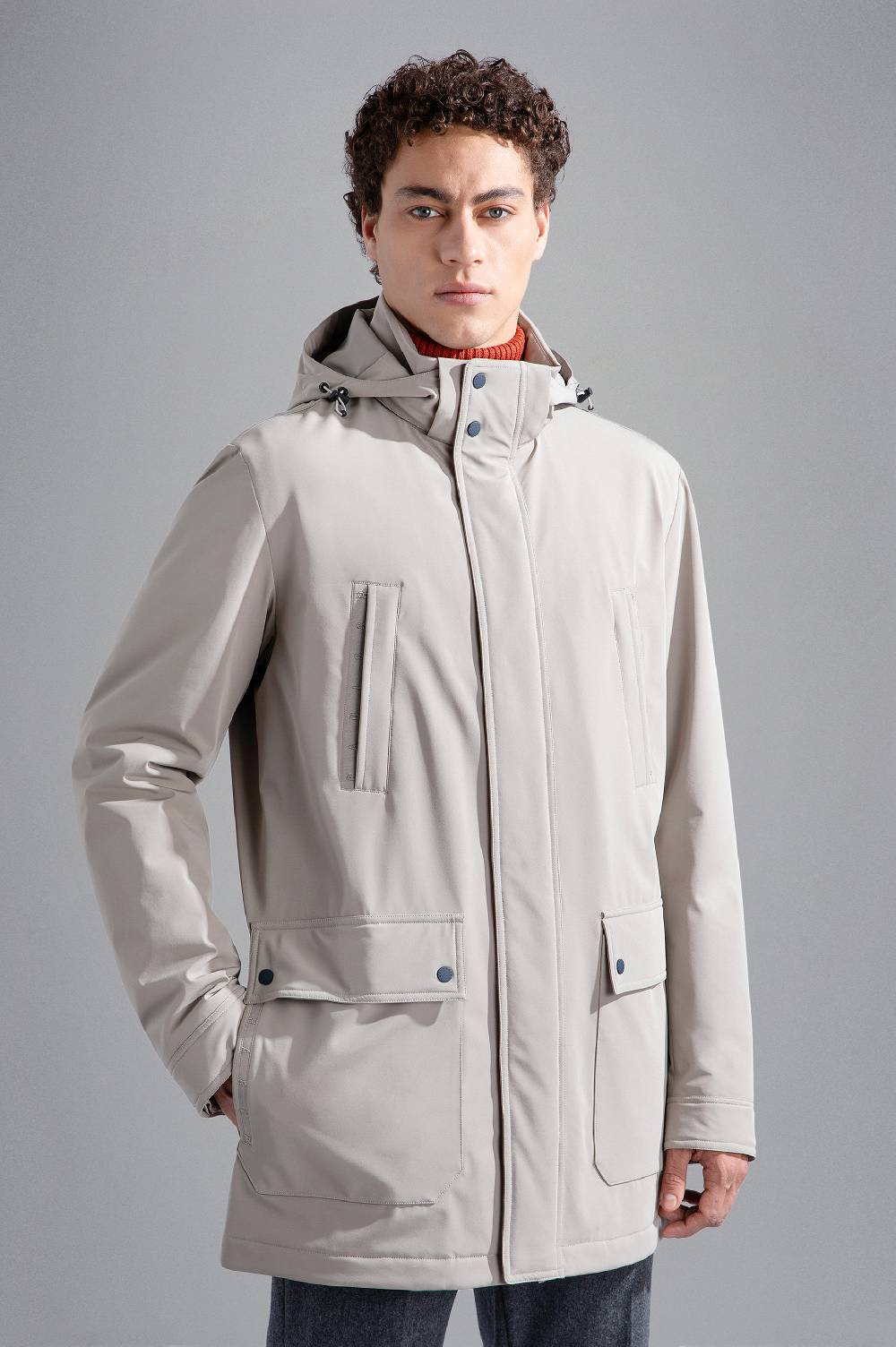 Paul & Shark Carcoat in Typhoon Re-4X4 Stretch Paul & Shark