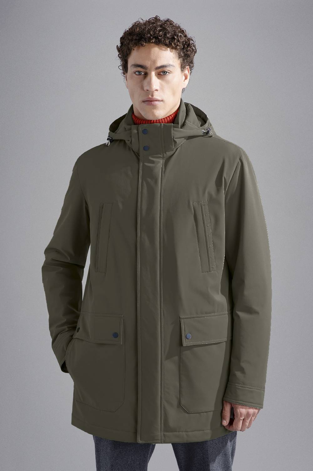 Paul & Shark Carcoat in Typhoon Re-4X4 Stretch Paul & Shark