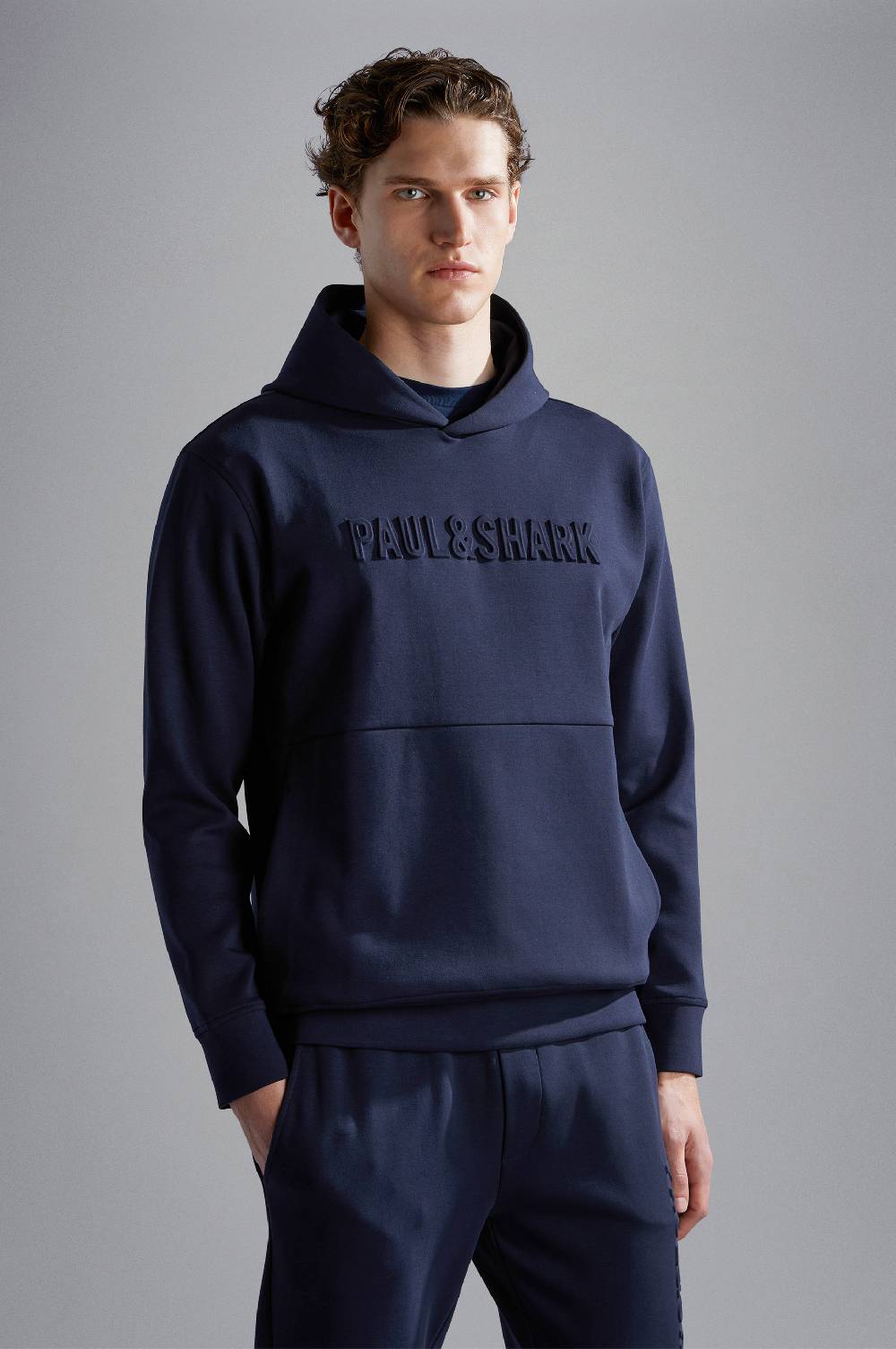 Paul & Shark Felpa con cappuccio in cotone Active Fleece Paul & Shark