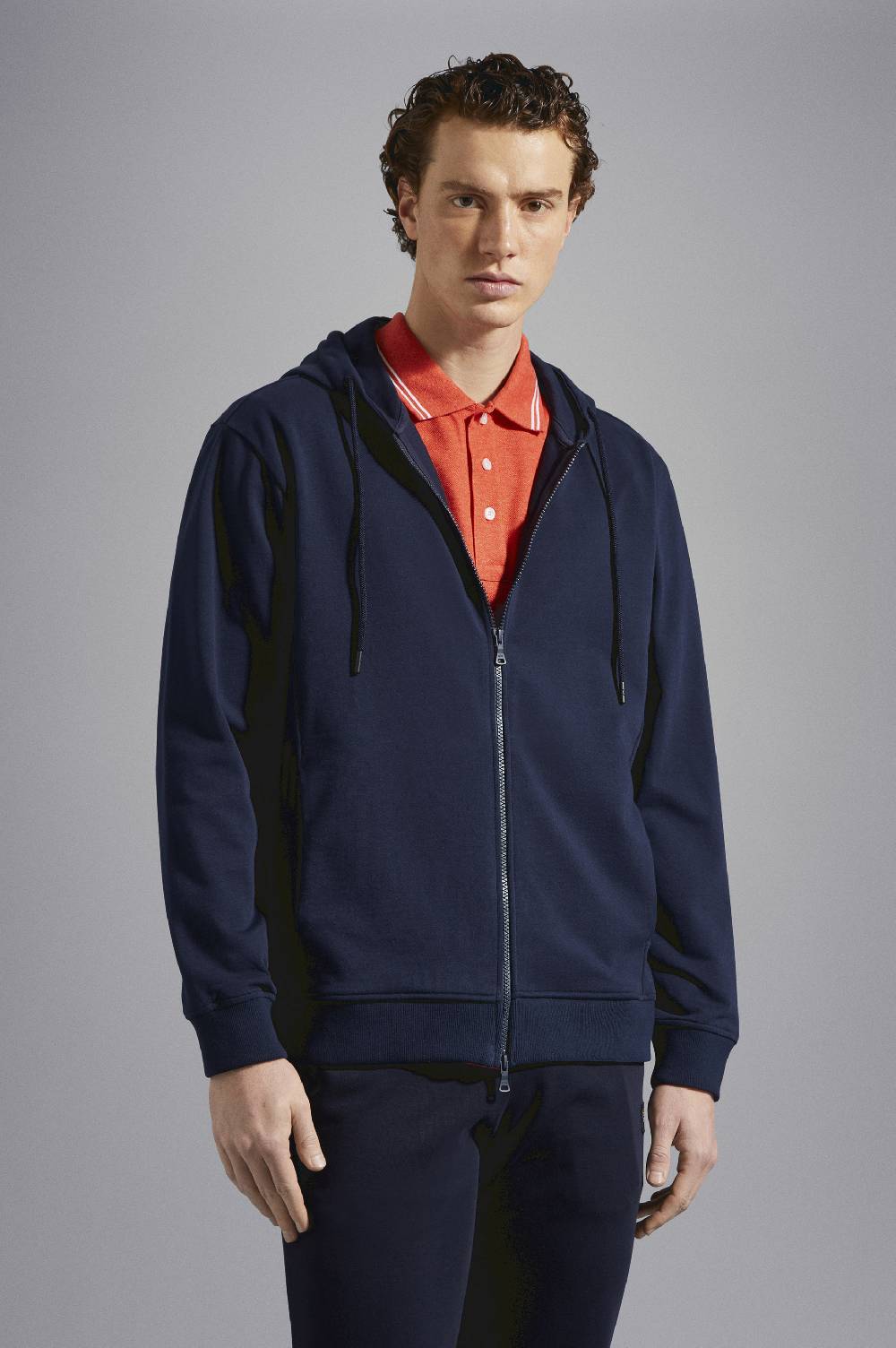 Paul & Shark Felpa con zip in cotone con badge iconico Paul & Shark