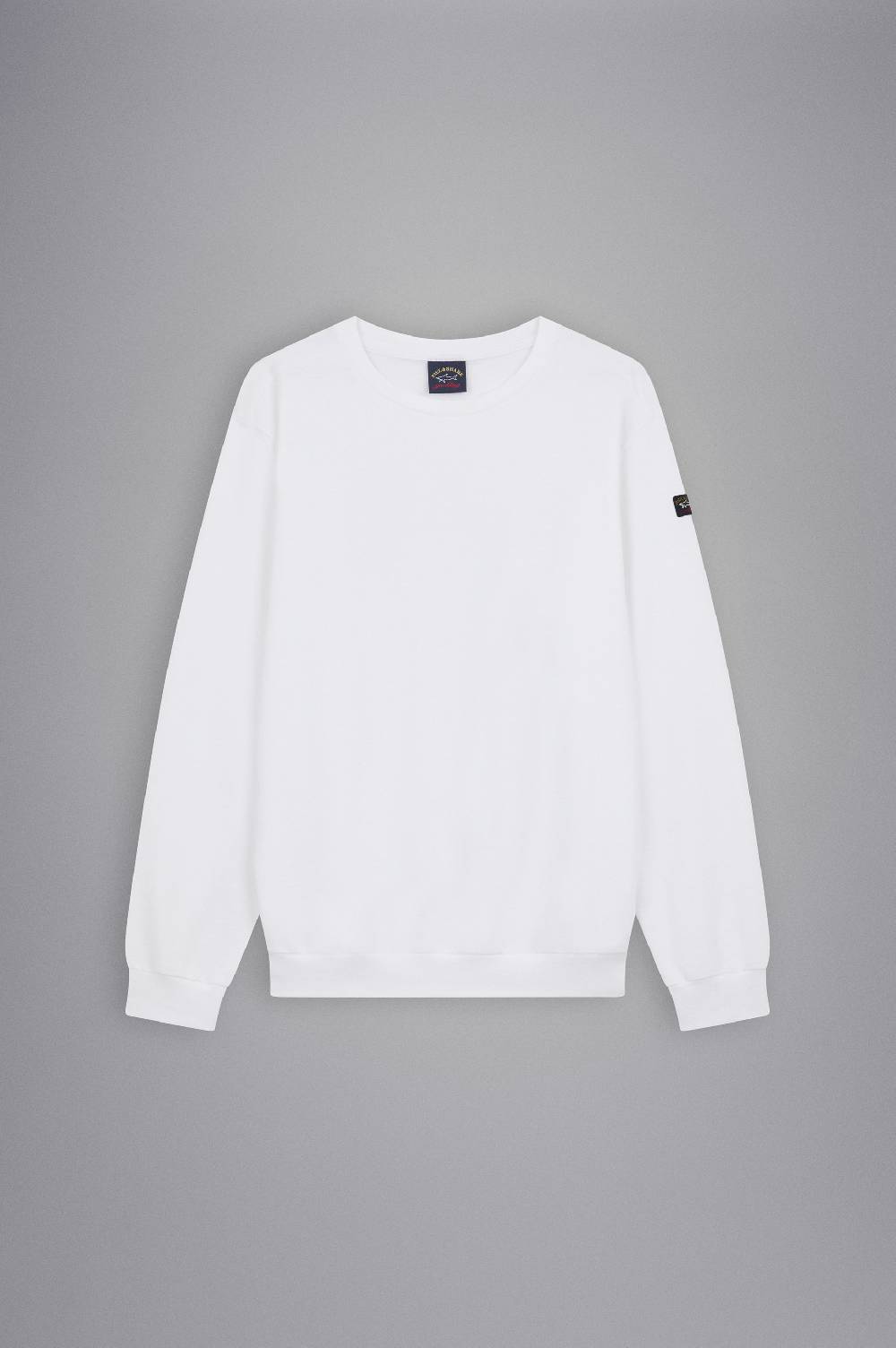 Paul & Shark Felpa In Cotone Con Badge Iconico Paul & Shark